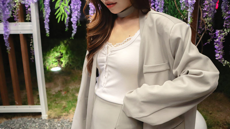 The Taupe Soft Oversized Blazer