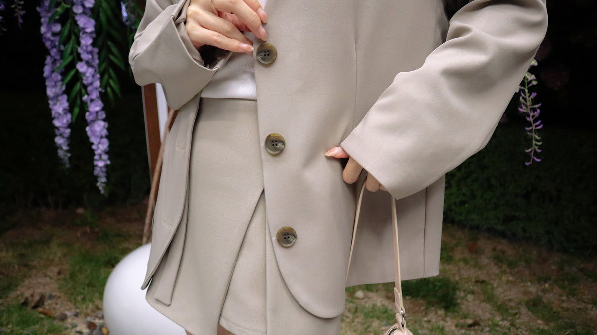 The Taupe Soft Oversized Blazer