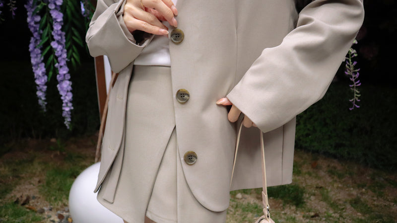 The Taupe Soft Oversized Blazer