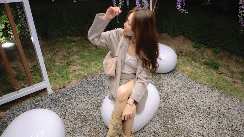 The Taupe Soft Oversized Blazer