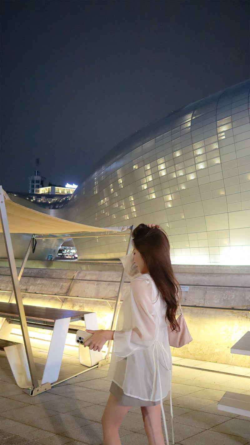 < M A D E > Gentle Airy Sheer Blazer