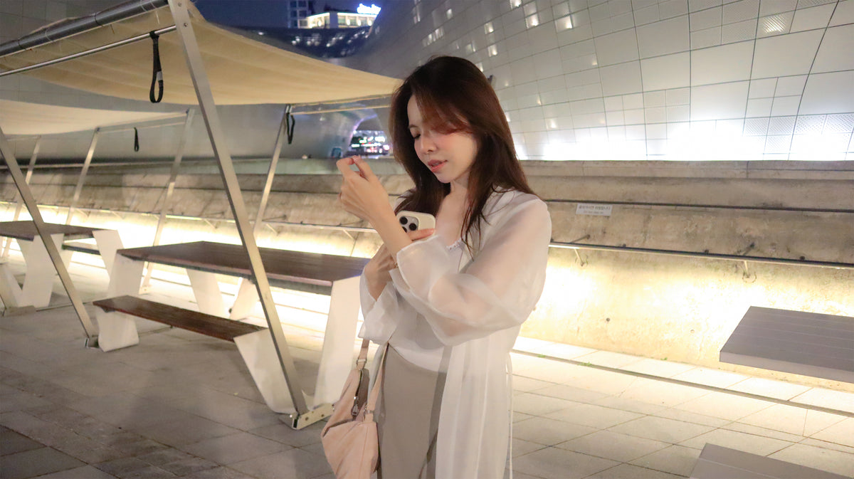 < M A D E > Gentle Airy Sheer Blazer