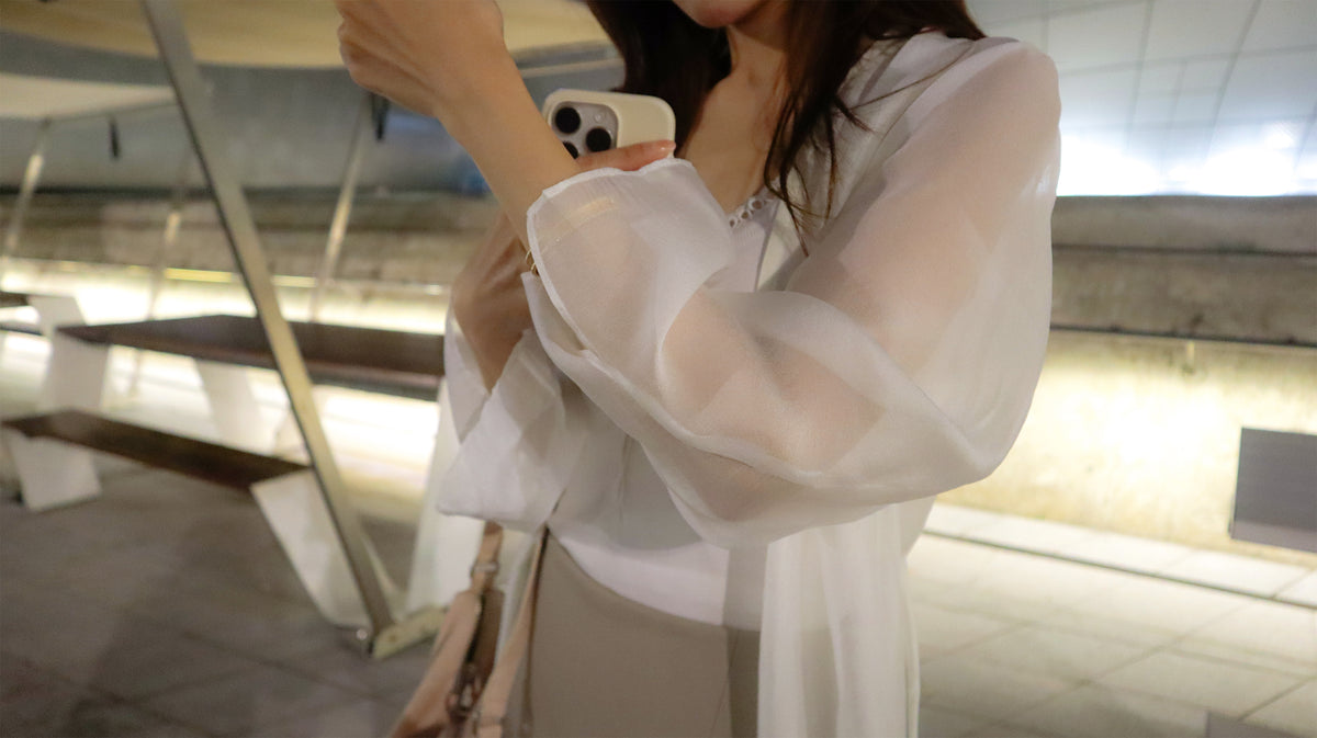 < M A D E > Gentle Airy Sheer Blazer