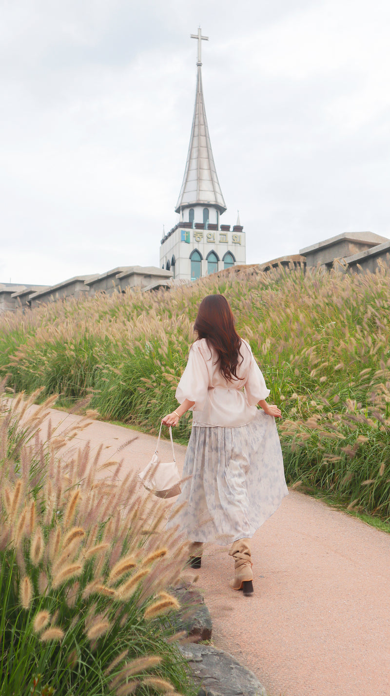 < M A D E > Breezing Organza Sheer Blouse