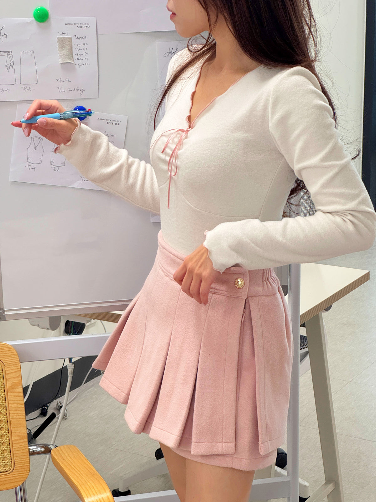 < M A D E > Blooming Days Fleece Top