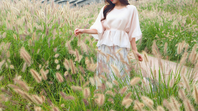 < M A D E > Breezing Organza Sheer Blouse