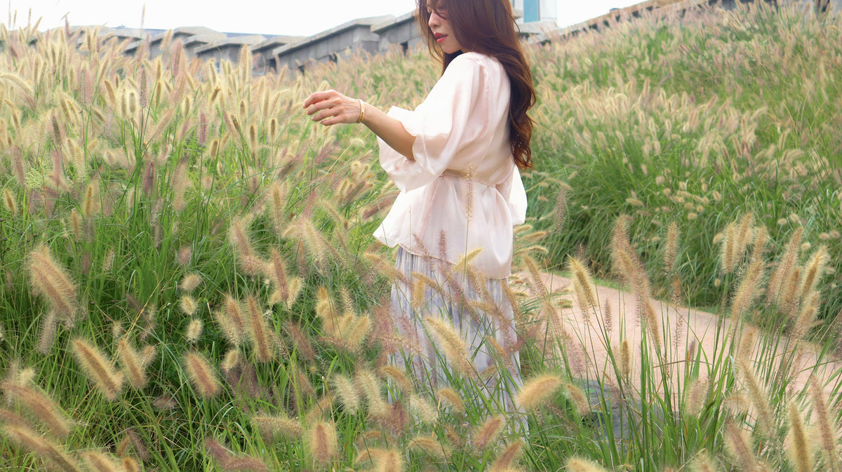 < M A D E > Breezing Organza Sheer Blouse