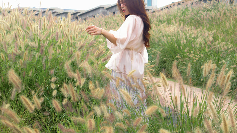 < M A D E > Breezing Organza Sheer Blouse