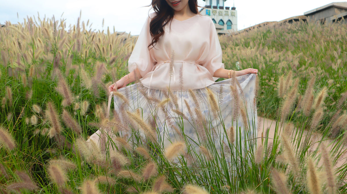 < M A D E > Breezing Organza Sheer Blouse