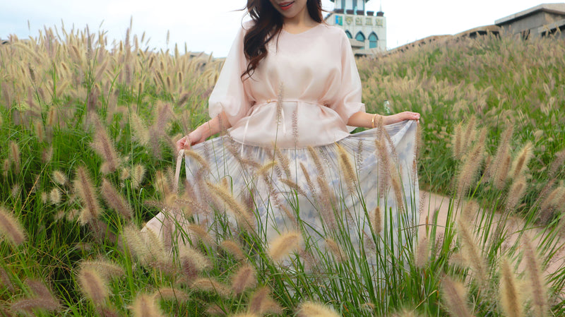 < M A D E > Breezing Organza Sheer Blouse