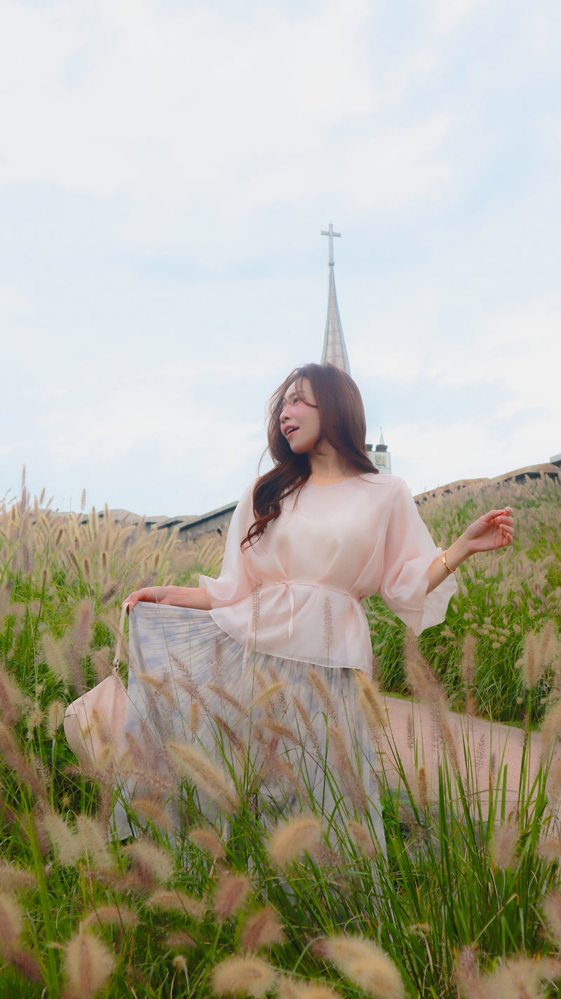 < M A D E > Breezing Organza Sheer Blouse