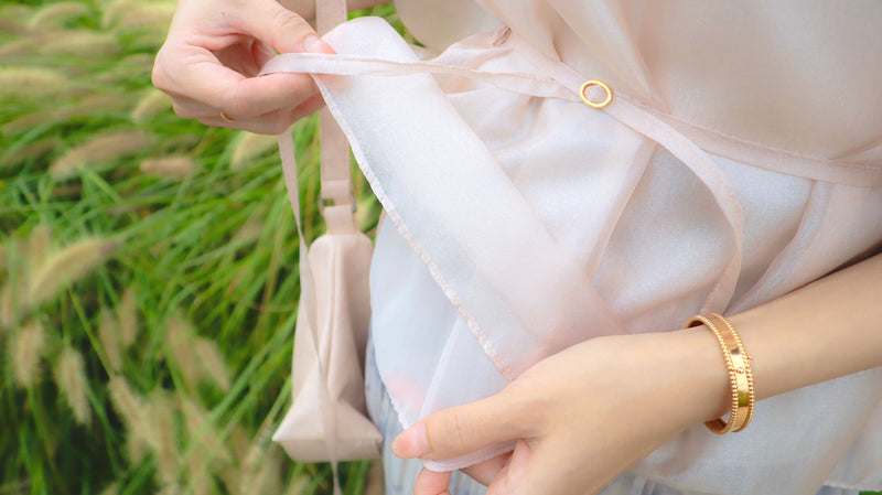 < M A D E > Breezing Organza Sheer Blouse