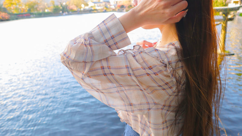 The Dawn Checked Blouse