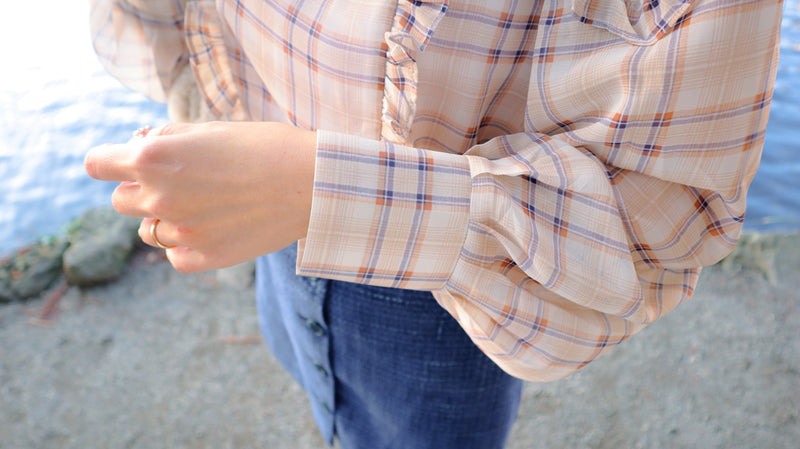 The Dawn Checked Blouse