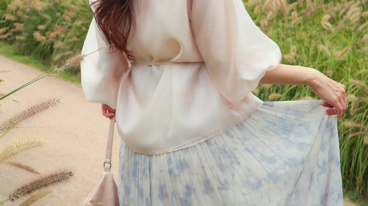 < M A D E > Breezing Organza Sheer Blouse