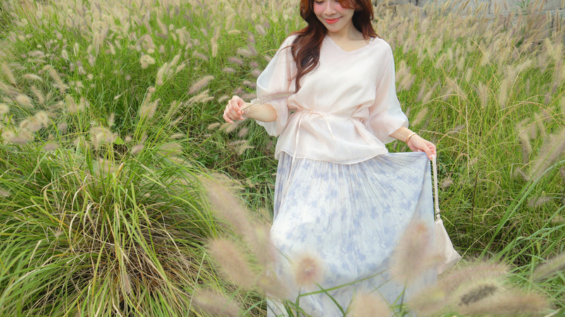 < M A D E > Breezing Organza Sheer Blouse