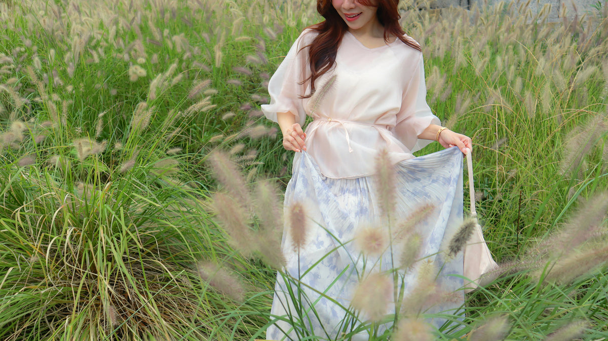 < M A D E > Breezing Organza Sheer Blouse