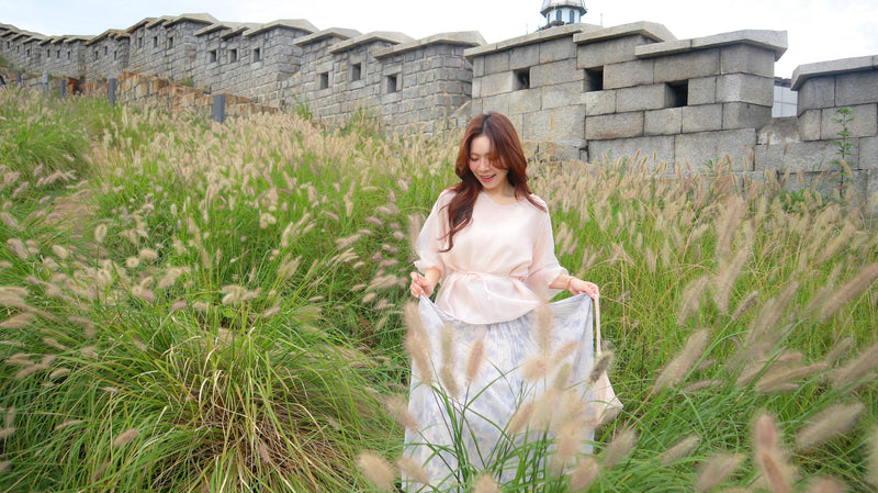 < M A D E > Breezing Organza Sheer Blouse