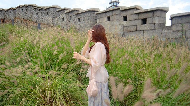 < M A D E > Breezing Organza Sheer Blouse