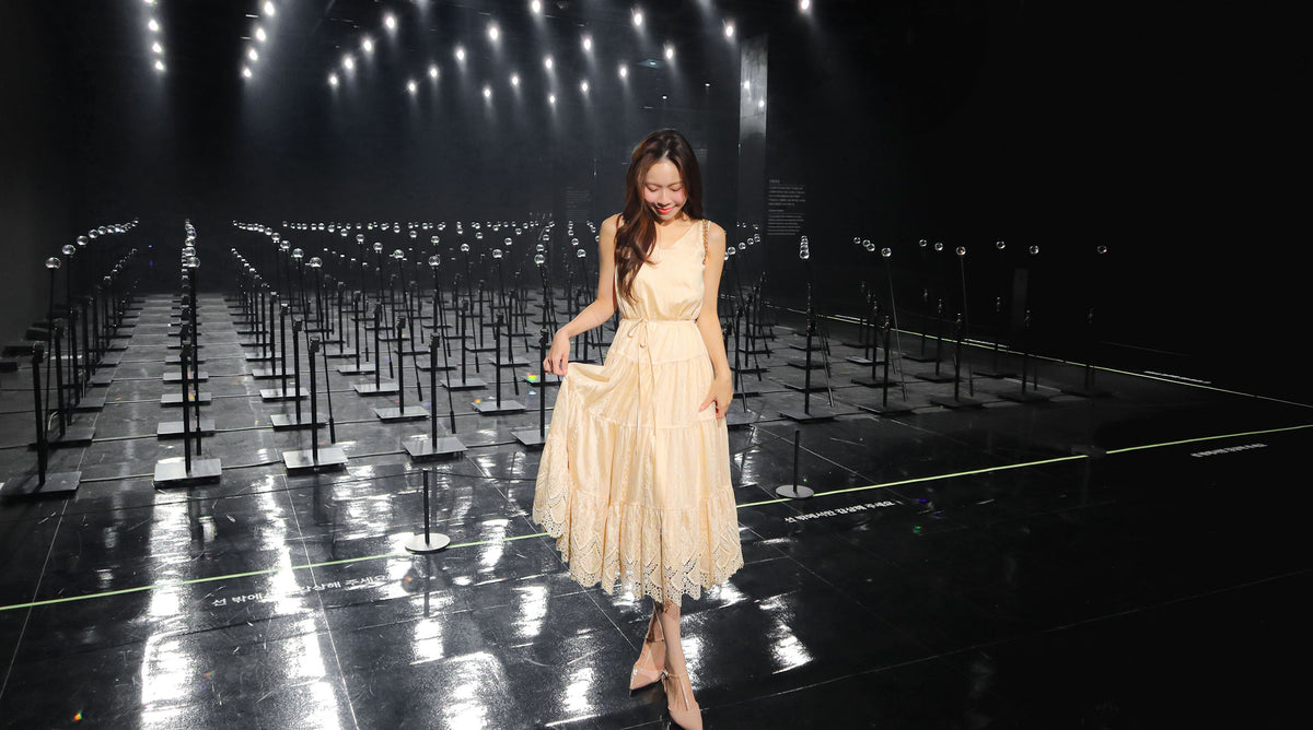 < M A D E > Moses Lace Maxi Dress