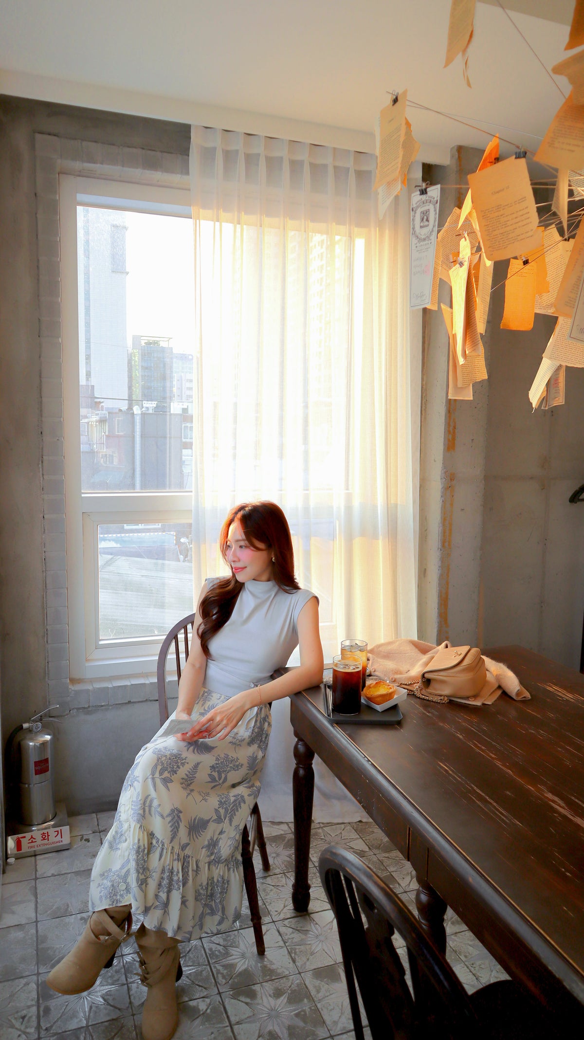 < M A D E > Botanica Sketch Long Skirt