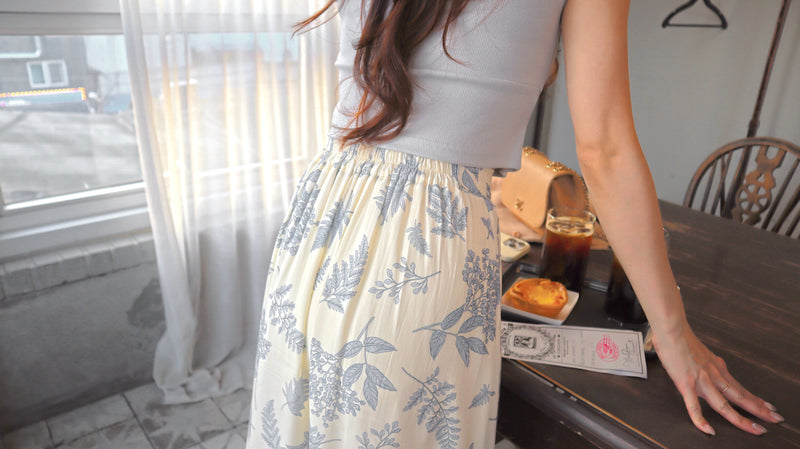 < M A D E > Botanica Sketch Long Skirt