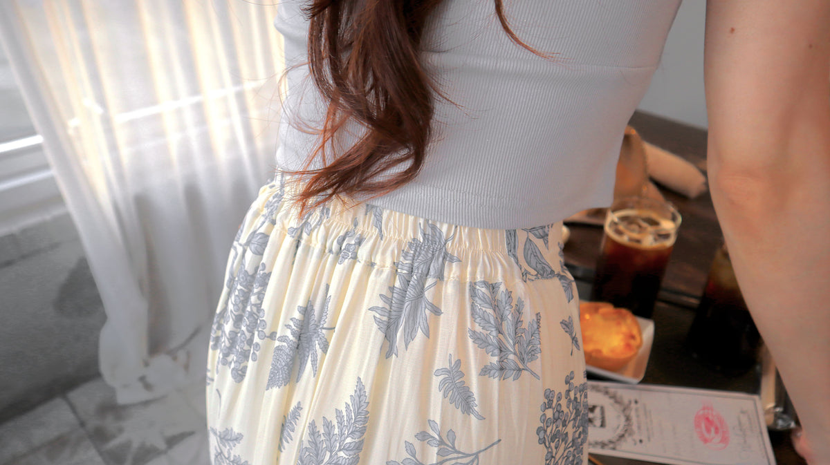 < M A D E > Botanica Sketch Long Skirt