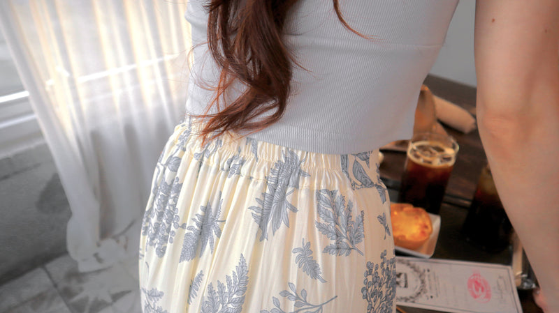 < M A D E > Botanica Sketch Long Skirt