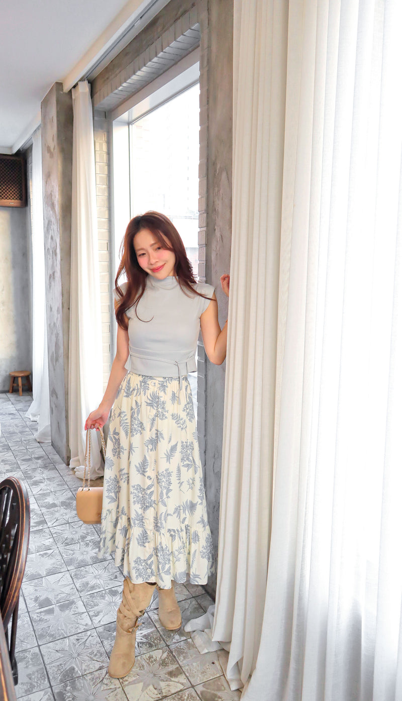 < M A D E > Botanica Sketch Long Skirt