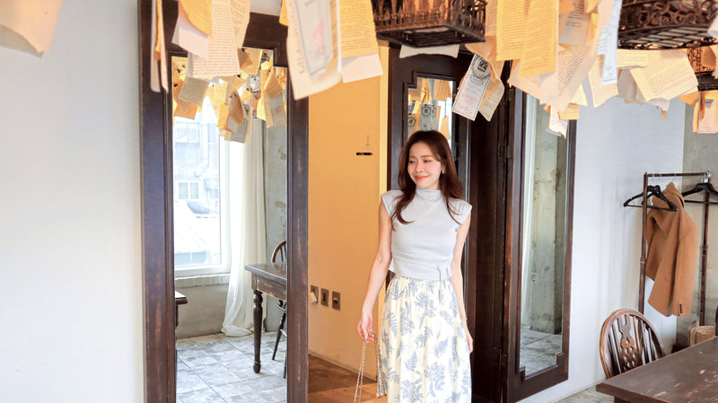 < M A D E > Botanica Sketch Long Skirt