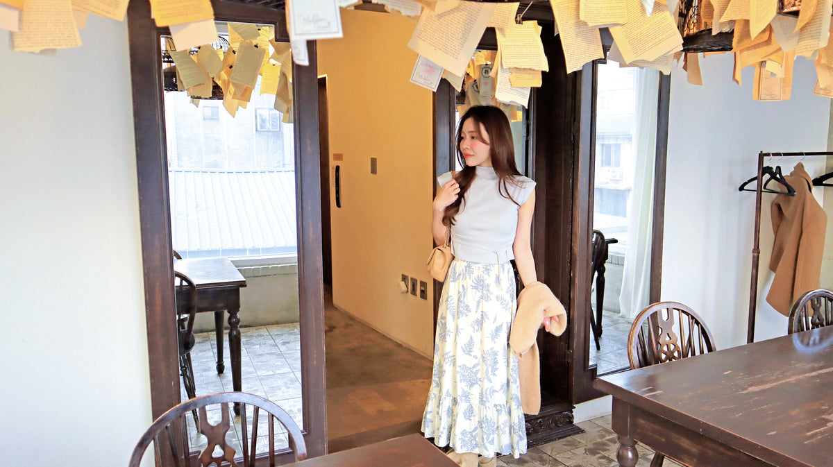 < M A D E > Botanica Sketch Long Skirt