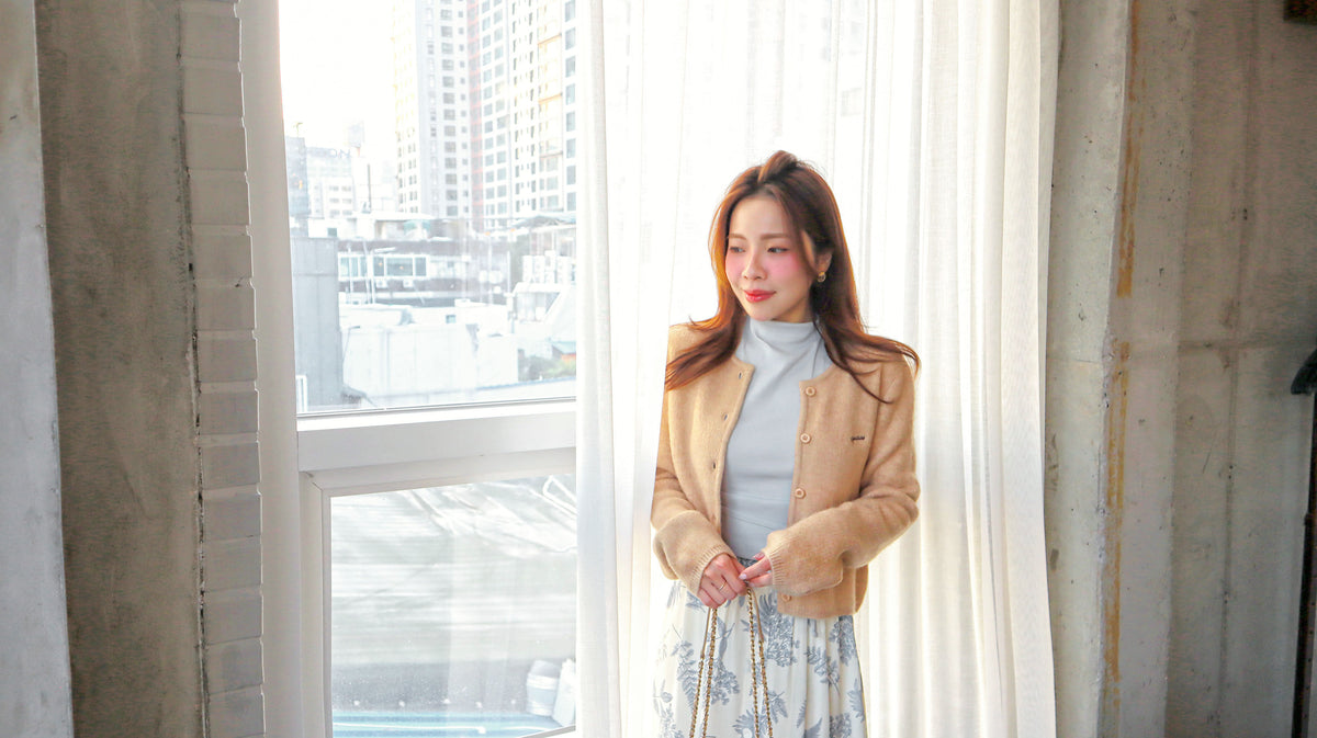 Almond Milk Tea Cardigan