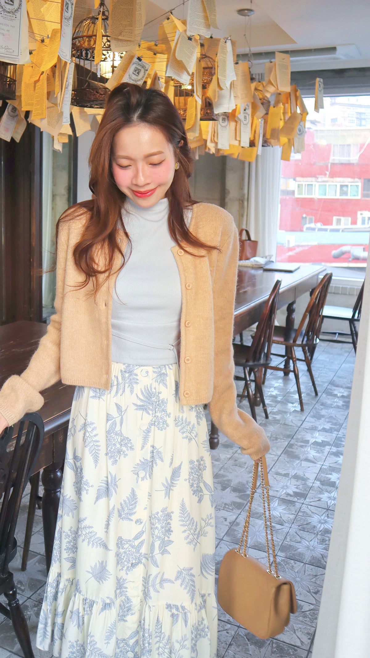 Almond Milk Tea Cardigan