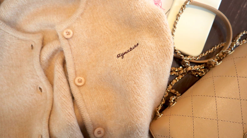 Almond Milk Tea Cardigan