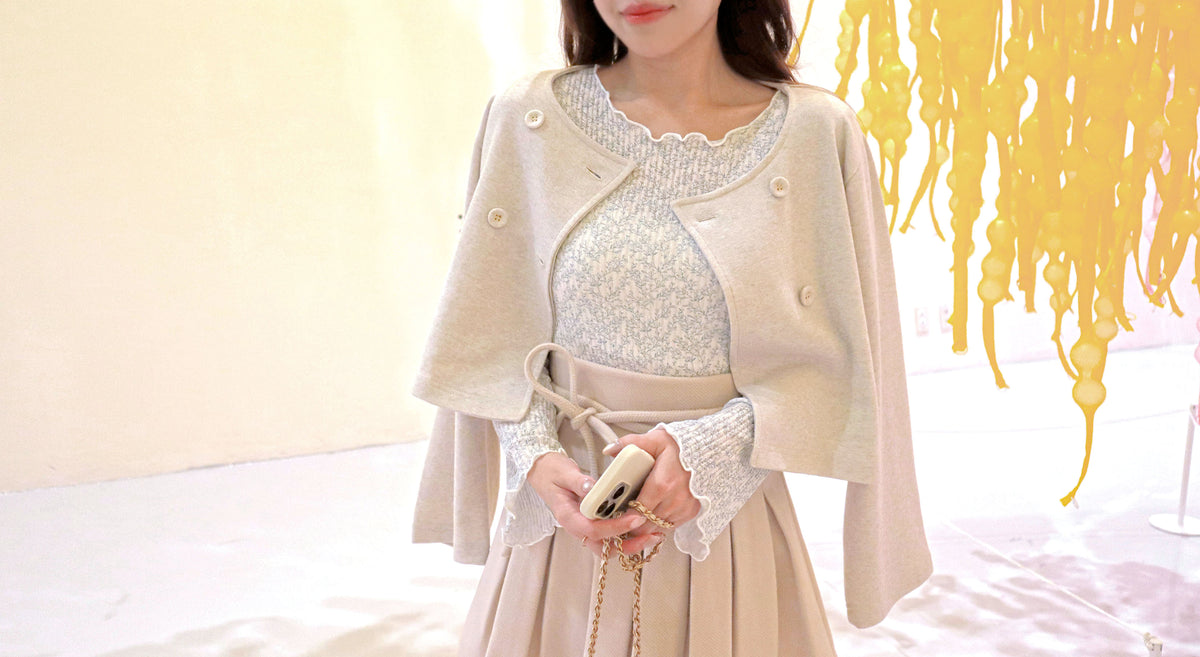 < M A D E > Gallery Morning Knitted Top