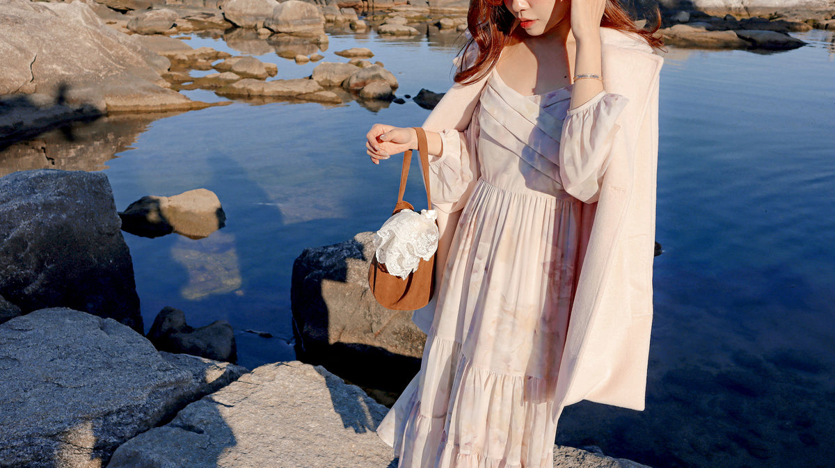 < M A D E > Sugar Blush Woollen Midi Coat