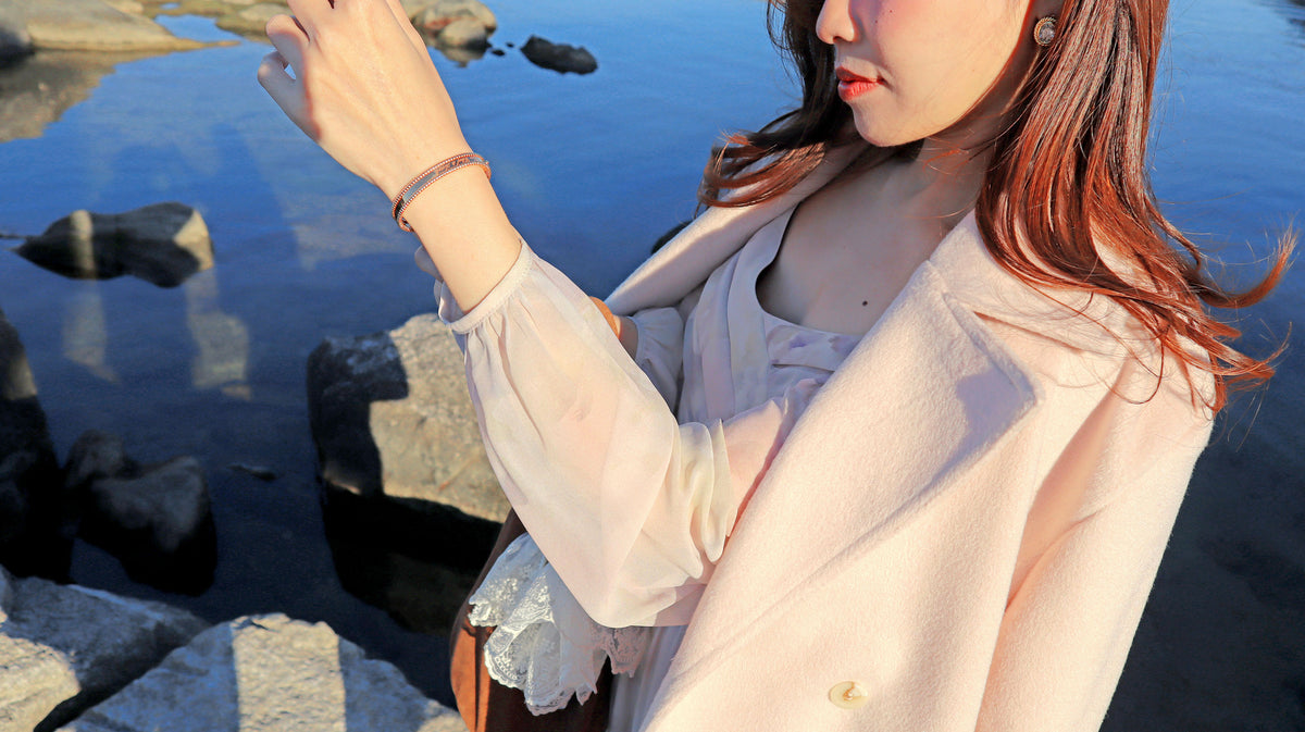 < M A D E > Sugar Blush Woollen Midi Coat