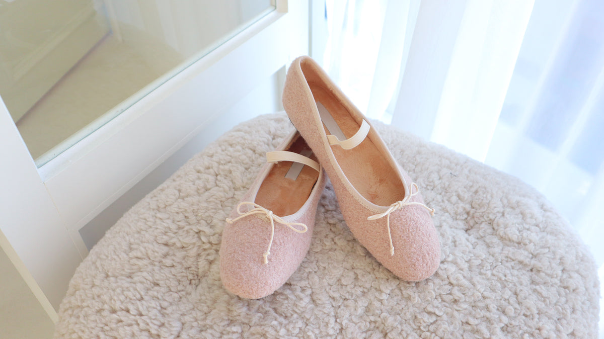 Winter Puff Ballerina Shoes