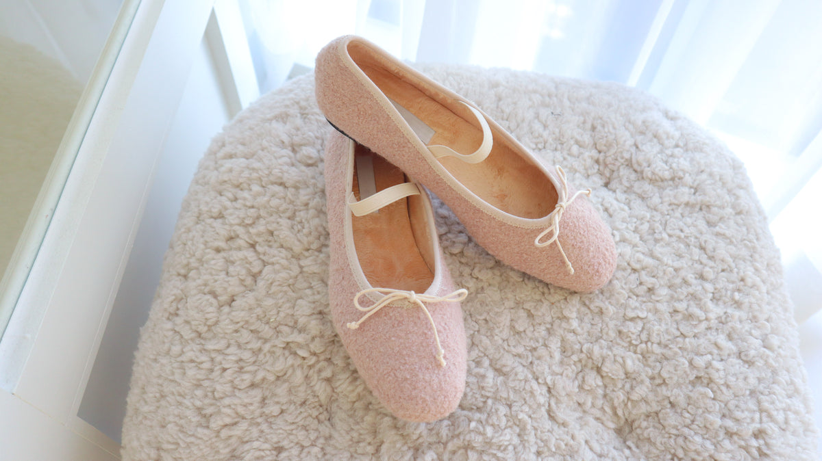 Winter Puff Ballerina Shoes