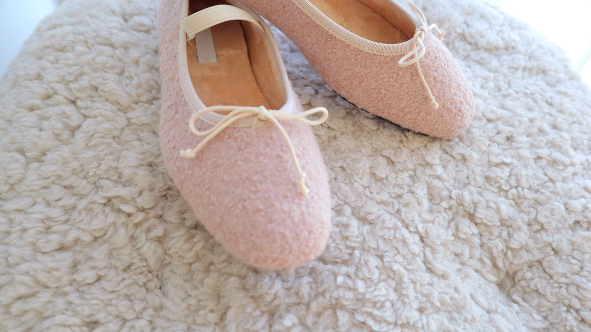 Winter Puff Ballerina Shoes