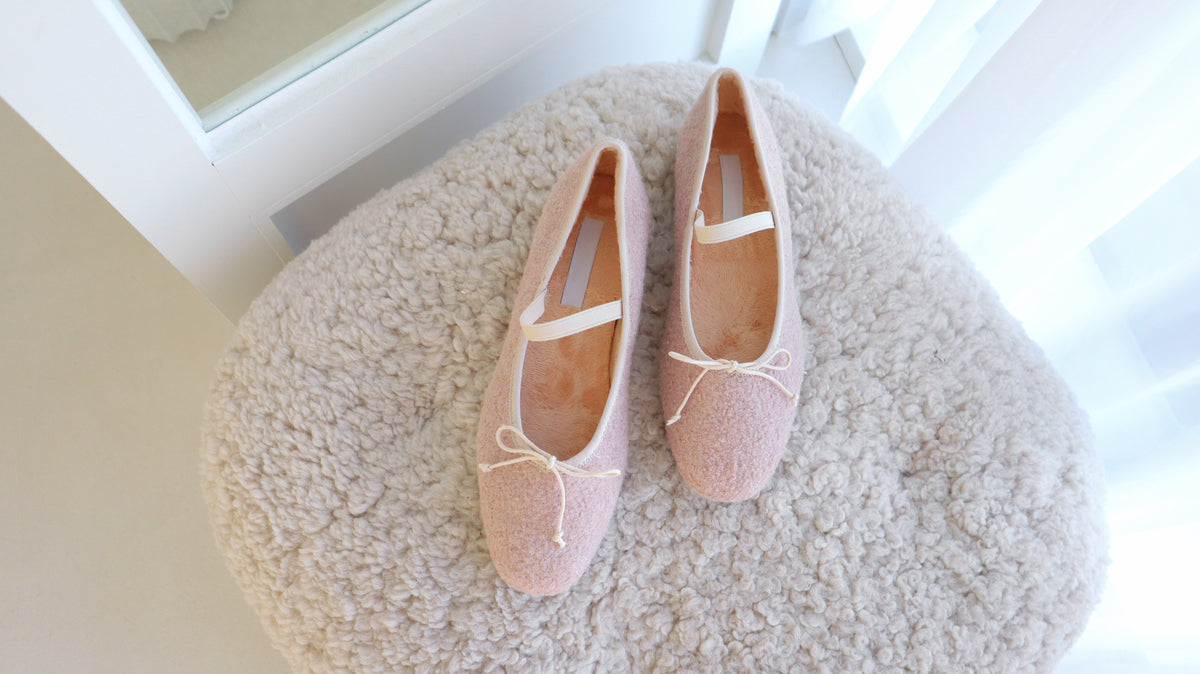 Winter Puff Ballerina Shoes