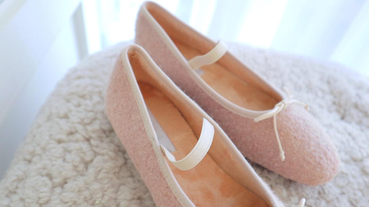 Winter Puff Ballerina Shoes