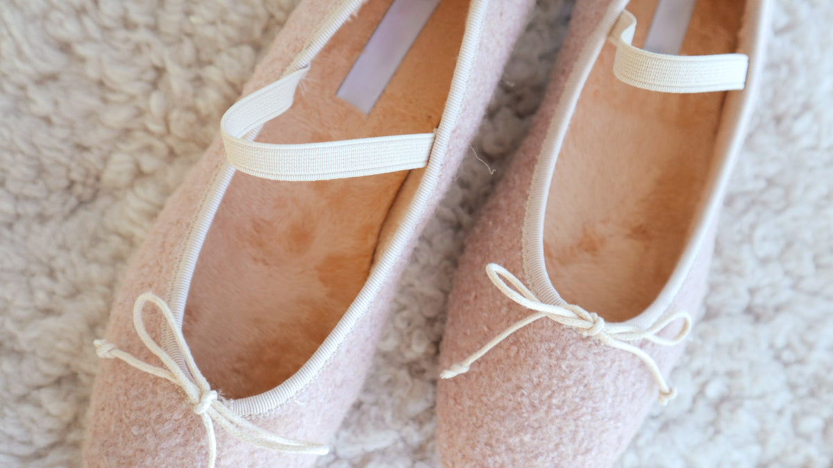 Winter Puff Ballerina Shoes