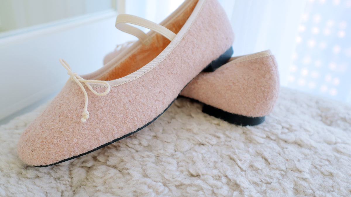 Winter Puff Ballerina Shoes