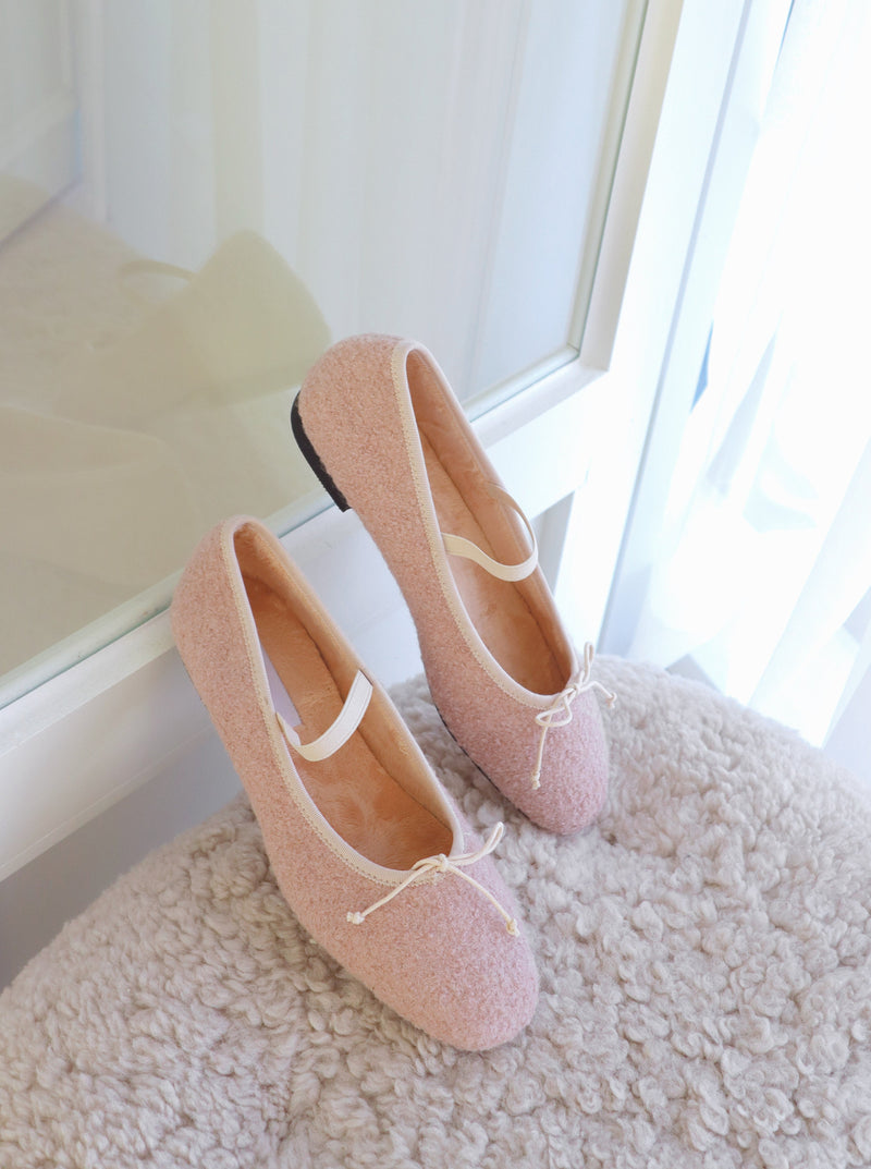 Winter Puff Ballerina Shoes