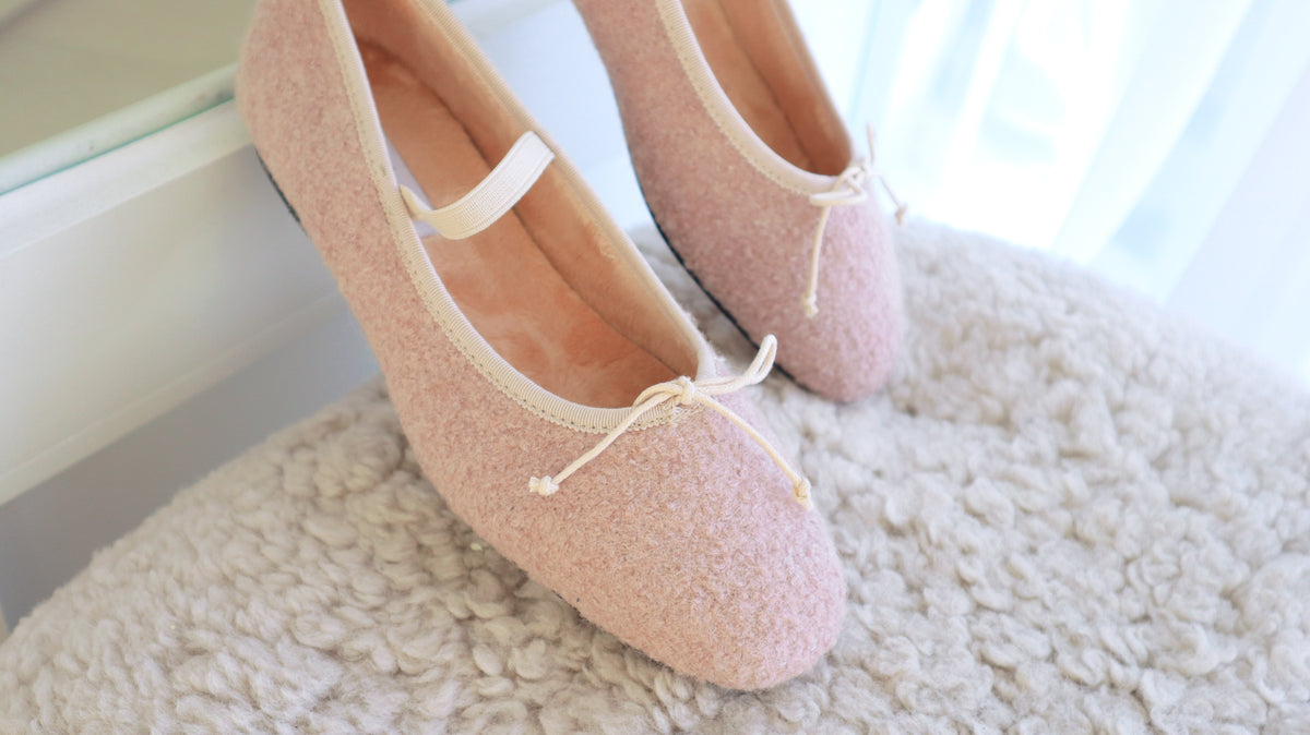 Winter Puff Ballerina Shoes