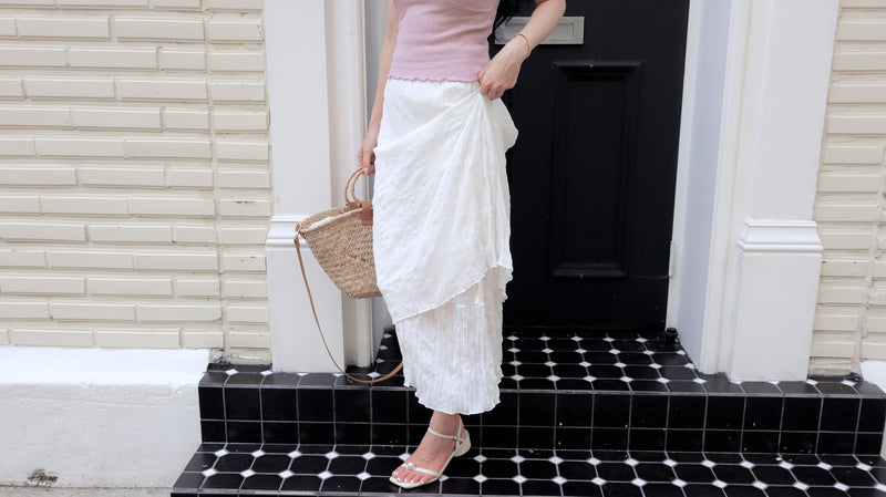 Milky Frappe Chiffon Skirt