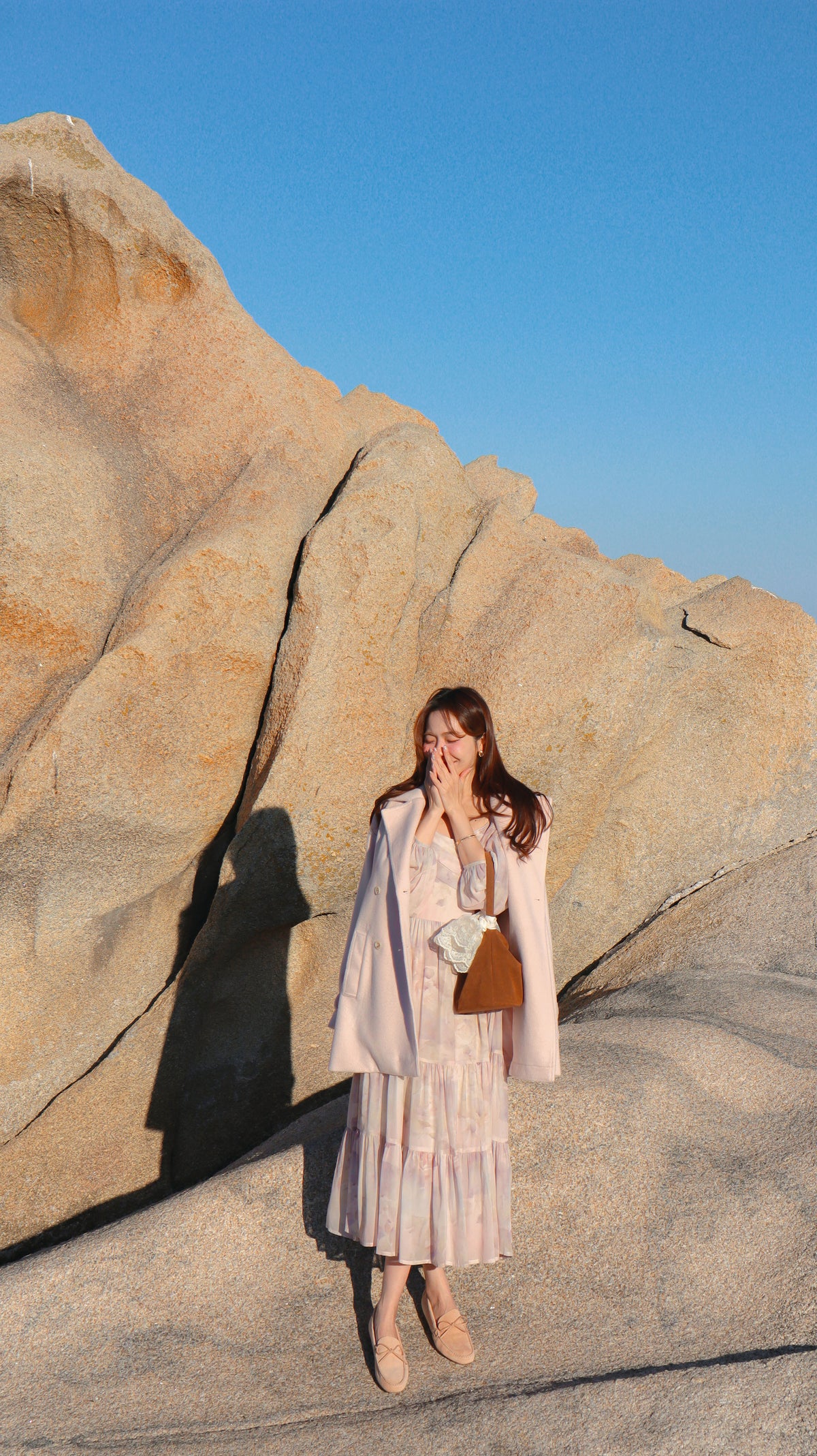 < M A D E > Sugar Blush Woollen Midi Coat