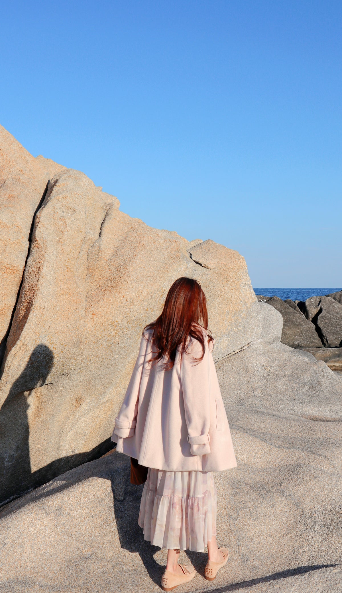 < M A D E > Sugar Blush Woollen Midi Coat