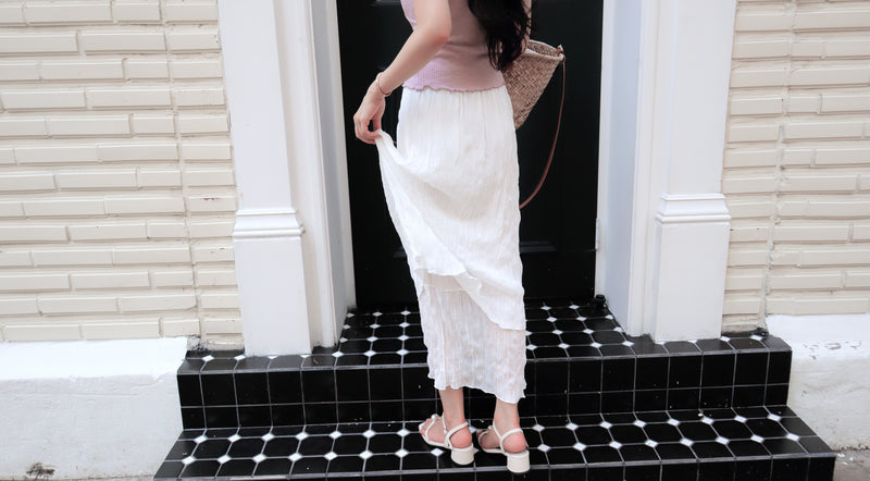 Milky Frappe Chiffon Skirt